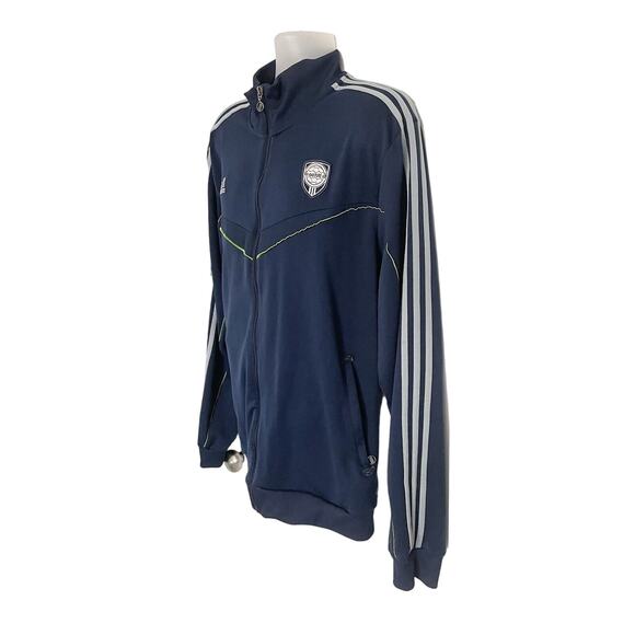 Adidas Adipure Clima365 Track Jacket Size XL Navy Blue Soccer Full Zip - Picture 3 of 7